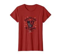Crazy Cat Lady in Training Meow T-Shirt, Women, Cranberry, 3XL