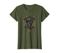 Crazy Cat Lady in Training Meow T-Shirt, Women, Olive, 3XL
