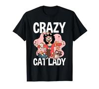 Crazy Cat Lady That Works For Me Cat Owner Cat Pet Animal T-Shirt
