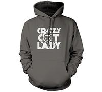 Crazy Cat Lady Unisex Hoodie - Grey XX-Large