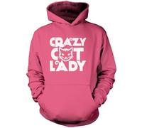 Crazy Cat Lady Unisex Hoodie - Pink Large