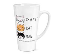 Crazy Cat Man 17oz Large Latte Mug Cup
