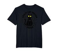Crazy Cat Person and Proud: Feline Lover's Delight T-Shirt, Men's Big and Tall, Black, 4X Tall