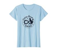 Crazy Cat Person Forever Whimsical Feline Lover T-Shirt, Women, Baby Blue, L