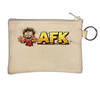 Crazy Character Reaching Out Key Chain Coin Purse Beige