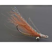 Crazy Charlie Bonefish Fly Fishing Flies - Tan- Mustad Signature Duratin Fly Hooks - 6 Pack (Hook #2)