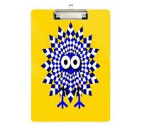 Crazy Checkered Chick Snowflake Yellow Nurse Pocket clipboard Waterproof for First Year Teacher Must Haves Size 9 x 12.5 Tablas para escribir