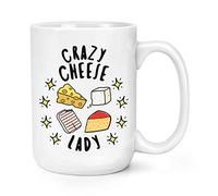 Crazy Cheese Lady Stars 15oz Large Mug Cup