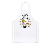 Crazy Cheese Lady Stars Chefs Apron