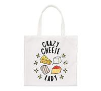Crazy Cheese Lady Stars Regular Tote Bag