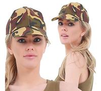 Crazy Chick® Adult Ladies Army Outfit Set Fancy Dress Soldier Military Uniform Women's (One Size, Hat)