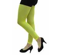 Crazy Chick Angies Fashion Ltd Ladies Girls 80's Dance Fishnet Tights - Womens Neon Fancy Dress Party Tight Stretchy Disco Fishnet Stocking Tights (Neon Orange)