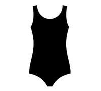 Crazy Chick® Girls Cotton Stretch Leotards Kids School PE Ballet Dance Gymnastics Sleeveless Bodysuit Age 3-13 Years (Black Sleeveless, 13 Years)