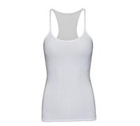 Crazy Chick® Girls Microfiber Vest Top Children Plain Stretch Fancy Party Wear Tops Age 5-12 Years (5-6 Years, White)