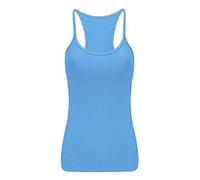 Crazy Chick® Girls Microfiber Vest Top Children Plain Stretch Fancy Party Wear Tops Age 5-12 Years (7-8 Years, Turquoise)