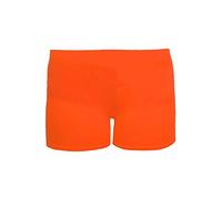 Crazy Chick® Girls Neon Stretch Hot Pants Shorts Dance Gym Tutu Shorts Age: 5-12 yrs (Orange, 11-12 Years)