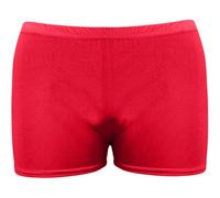 Crazy Chick® Girls Neon Stretch Hot Pants Shorts Dance Gym Tutu Shorts Age: 5-12 yrs (Red, 5-6 Years)