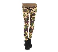 Crazy Chick® Kids Girls Animal Leopard Print Leggings Skinny Running Tights Sports Yoga Gymnastic Dance Pants (Camouflage, 5-6 Years)