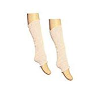 Crazy Chick® Kids Girls Plain Leg Warmer Girls School Dance Wear Lurex Legwarmer tutu Fancy (Ivory)