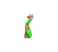 Crazy Chick Ladies Girls Short Fishnet Fingerless Gloves - Assorted Colours, Neon (Green) - Party Fancy Dress Tutu Gloves