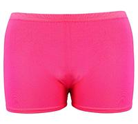 Crazy Chick® Ladies UV Neon Lycra Hot Pants, Womens Casual Stretchy Party Club Dance Wear Shorts Fancy Dress Clothing Hot Pant, Pink-S-M