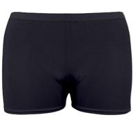Crazy Chick Ladies Womens Plain Lycra Sexy Stretchy Shorts Hot Pants in Different Neon Colours UK Size 8-18 (S/M, Black)
