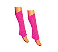 Crazy Chick® NEON 80s FANCY DRESS HEN PARTY COSTUMES SET 3LAYER TUTU SKIRT LEG WARMER GLOVES GUMMY BANGLES & NECKLACE BEAD (One Size, Leg Warmer)