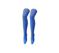 Crazy Chick® New Girls Over The Knee Plain Microfiber Socks Assorted Colours Thigh High Socks UK Size 4-6 (Turquoise)