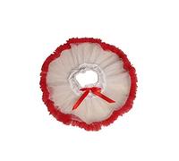 Crazy Chick® New Girls Underskirt Swing Vintage Ruffle Petticoat Dance Wear Rockabilly Tutu Skirt Fancy Dress Age 3-8 Years (7-8 Years, White & Red)
