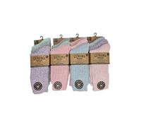 Crazy Chick® Pack of 3 Ladies Wool Blend Boot Socks, Womens Welly Socks, Festival Walking Hiking Thermal Socks - Assorted Colours - UK Shoe Size 4-7 (Boot Socks With Full Cushion)