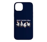 Crazy Chicken Crew Farm Cartoon Hand Drawn Case for iPhone 14 Plus