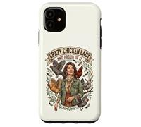 Crazy Chicken Lady and Proud Backyard Chicken Poultry Farmer Case for iPhone 11