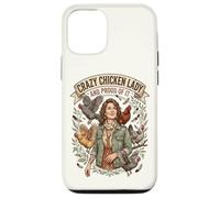 Crazy Chicken Lady and Proud Backyard Chicken Poultry Farmer Case for iPhone 12/12 Pro
