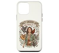 Crazy Chicken Lady and Proud Backyard Chicken Poultry Farmer Case for iPhone 12 mini