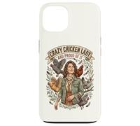 Crazy Chicken Lady and Proud Backyard Chicken Poultry Farmer Case for iPhone 13