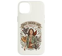 Crazy Chicken Lady and Proud Backyard Chicken Poultry Farmer Case for iPhone 14 Plus