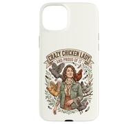 Crazy Chicken Lady and Proud Backyard Chicken Poultry Farmer Case for iPhone 15 Plus