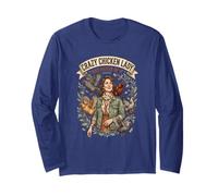 Crazy Chicken Lady and Proud Backyard Chicken Poultry Farmer Long Sleeve T-Shirt