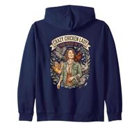 Crazy Chicken Lady and Proud Backyard Chicken Poultry Farmer Zip Hoodie