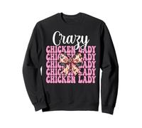 Crazy Chicken Lady Chicken Farm Farmer Chicken Girl Mom Sweatshirt