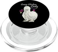 Crazy Chicken Lady, for Mother Of Chickens, Silkie chicken PopSockets PopGrip for MagSafe