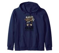 Crazy Chicken Lady messy bun Zip Hoodie