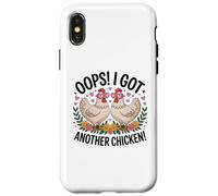 Crazy Chicken Lady Oops I Bought Another Hen Farm Humor Case for iPhone X/XS