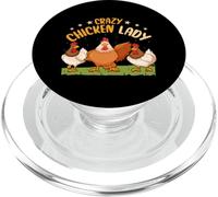 Crazy Chicken Lady Poultry Farm Animals Chicken Farmer PopSockets PopGrip for MagSafe