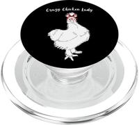 Crazy Chicken Lady Shirt |Chicken with Red Bandana & Glasses PopSockets PopGrip for MagSafe