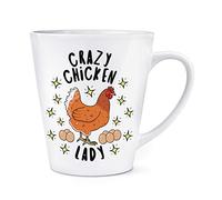 Crazy Chicken Lady Stars 12oz Latte Mug Cup