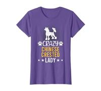 Crazy Chinese Crested Lady Dog Lover T-Shirt