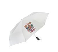 Crazy Christmas Lady - Festive Gift for Christmas Enthusiasts, White Umbrella.