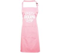 Crazy Cockapoo Lady - Apron - Chef Cook Baker - Pet Dog owner Doggy Mum Puppy One size pink