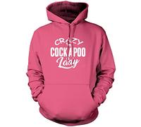 Crazy Cockapoo Lady - Unisex Hoodie - Pet Dog Owner Doggy Mum Puppy XXL Pink
